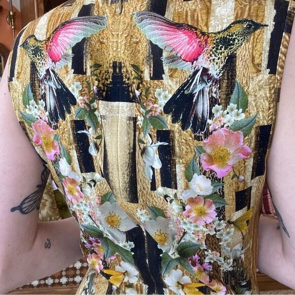 Alexander McQueen Resort Hummingbird Dress - Picture 5 of 6